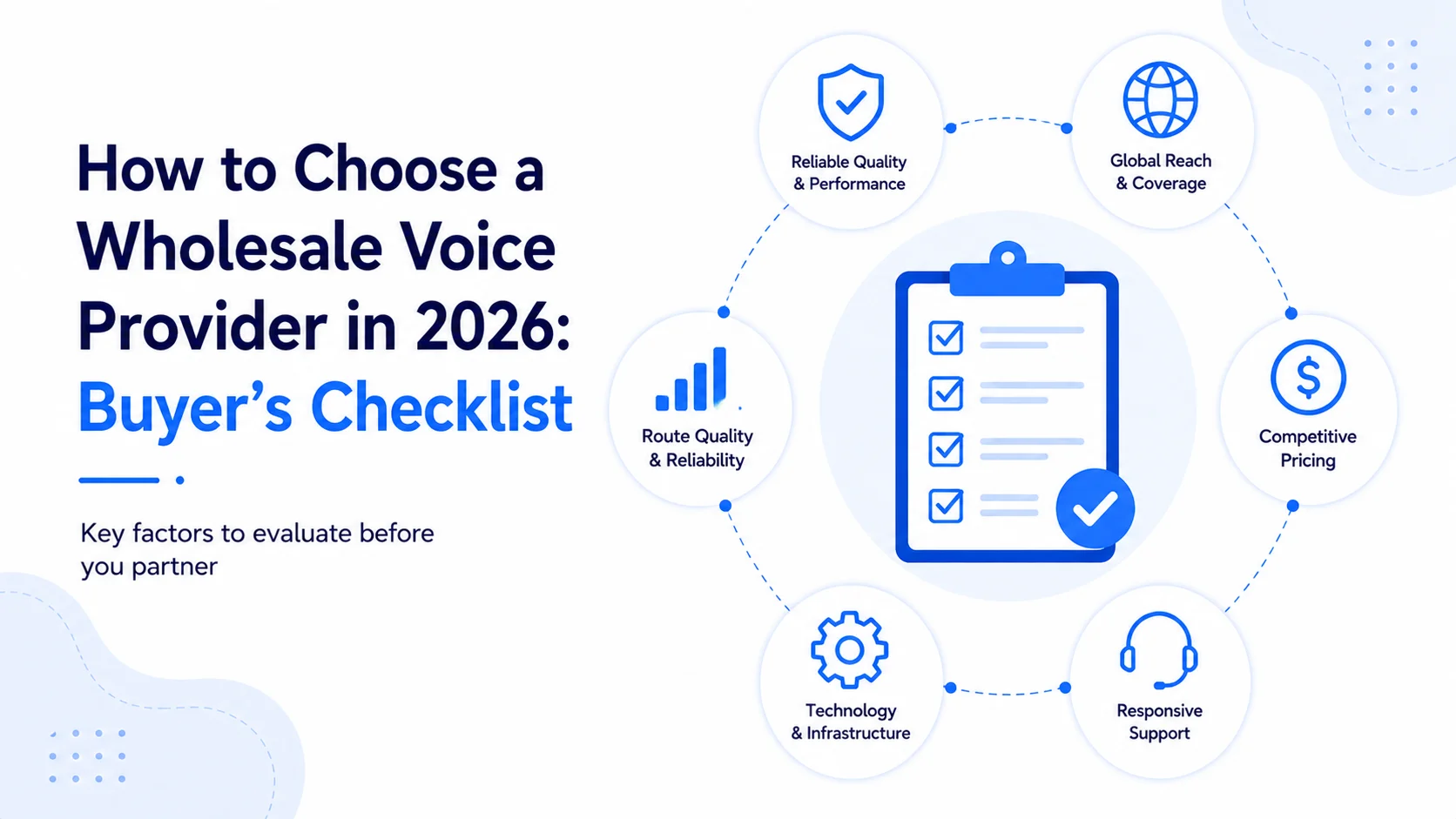 How to Choose a Wholesale Voice Provider in 2026: Buyer's Checklist