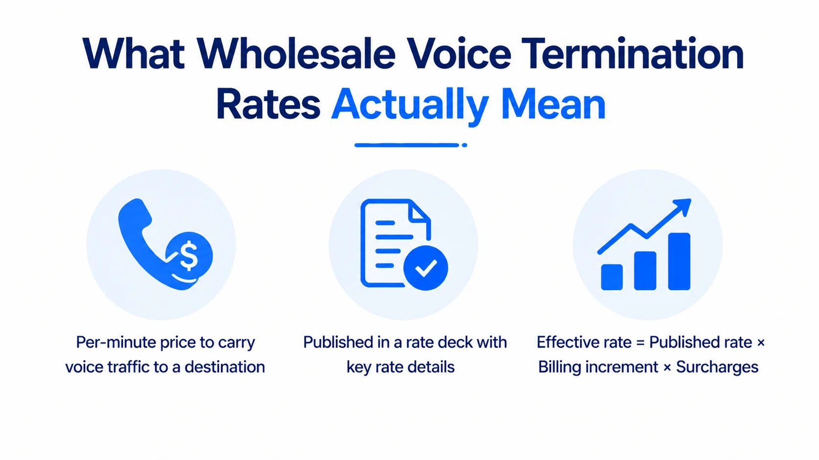 How Wholesale Voice Termination Rates Work