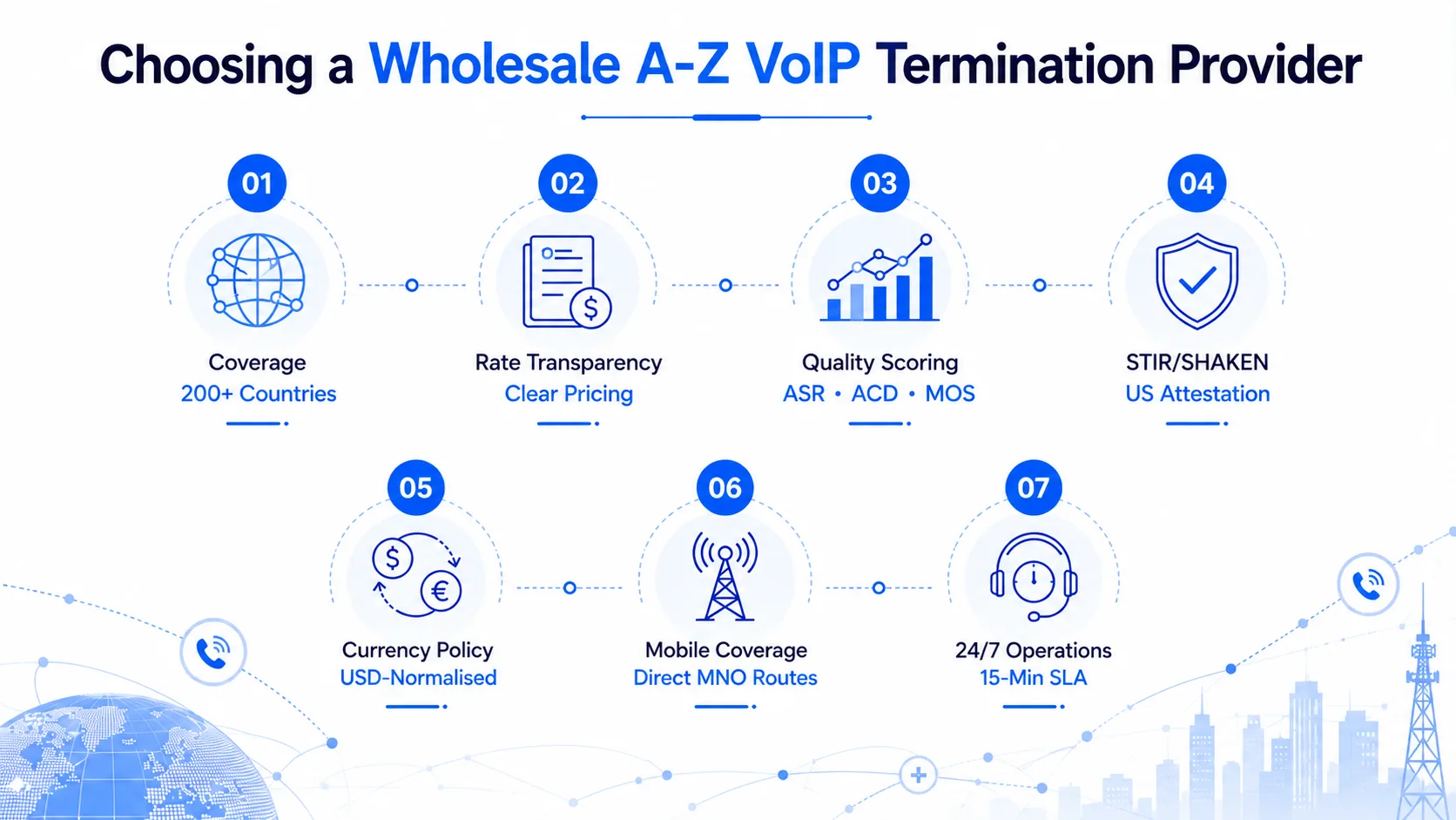Wholesale A-Z VoIP Termination: Global Coverage on a Single SIP Endpoint — figure 3