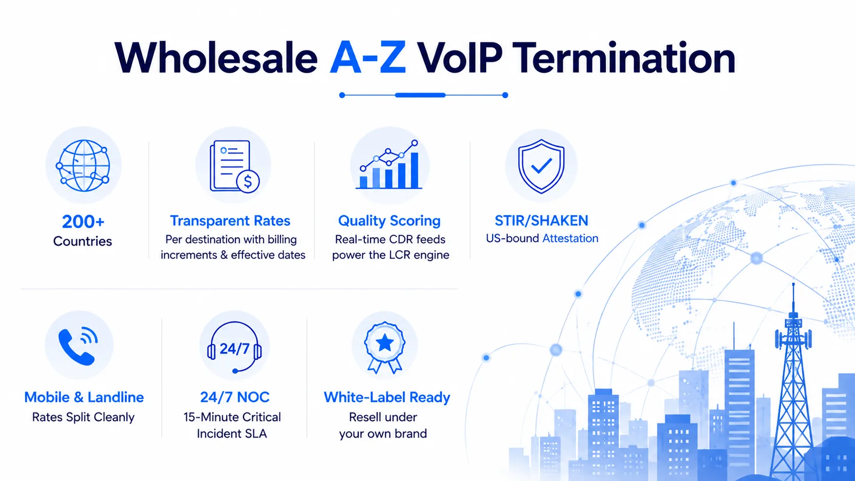 Wholesale A-Z VoIP Termination: Global Coverage on a Single SIP Endpoint — figure 4